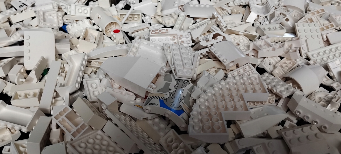 BIAŁE BUDOWLANE klocki Lego MIX 100g 11 68a7046b426854836464aab7ef13010c