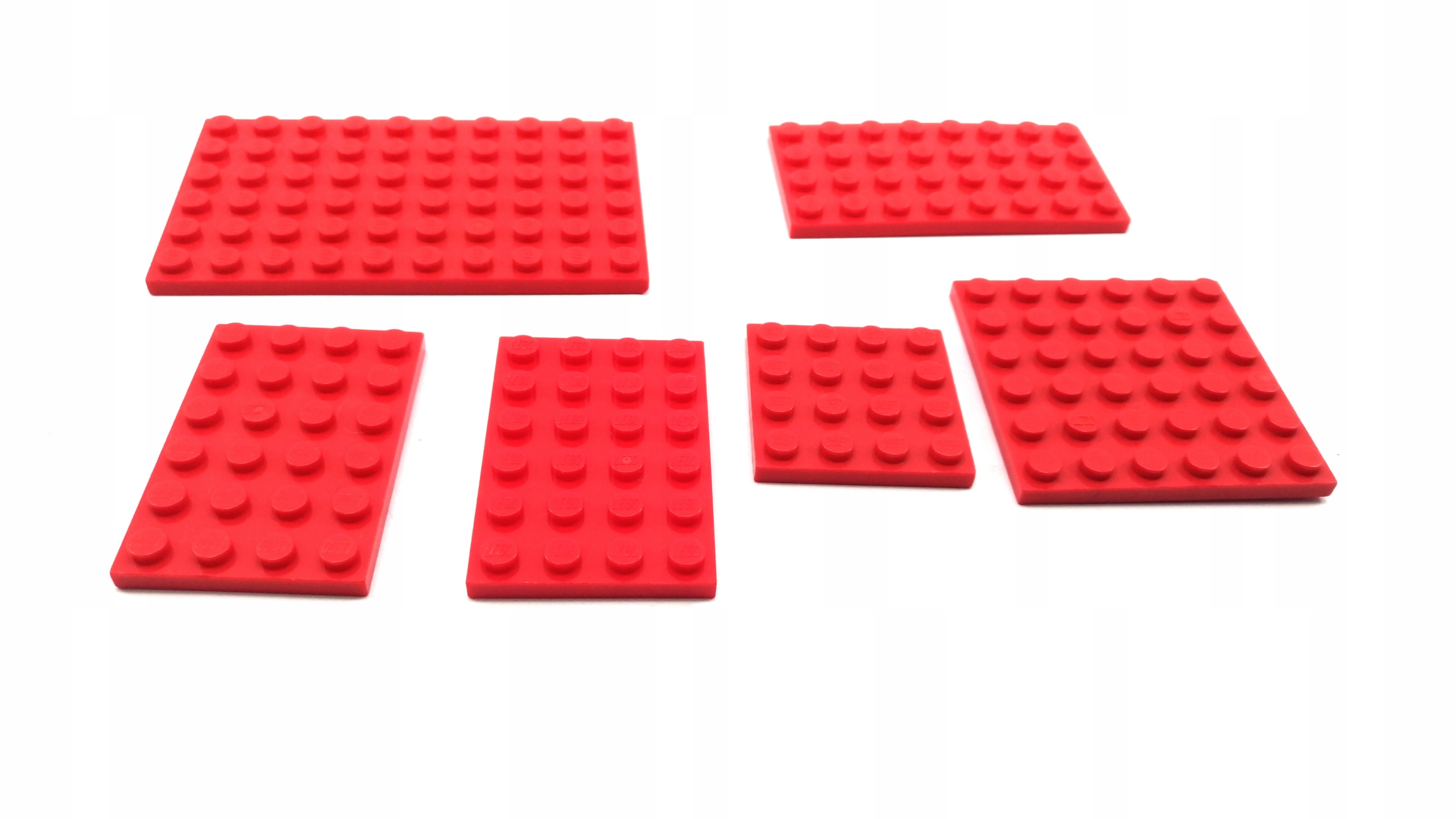 142sb. Lego płyty cieńkie czerwone 6 szt 3 702cff7a03946faa04796c6da65e99ae