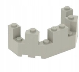 279d4 Lego castle mur baszta wierzy 6066 - 1 szt szary old jasny 2 728726657c879acb5648f23fcdf18920