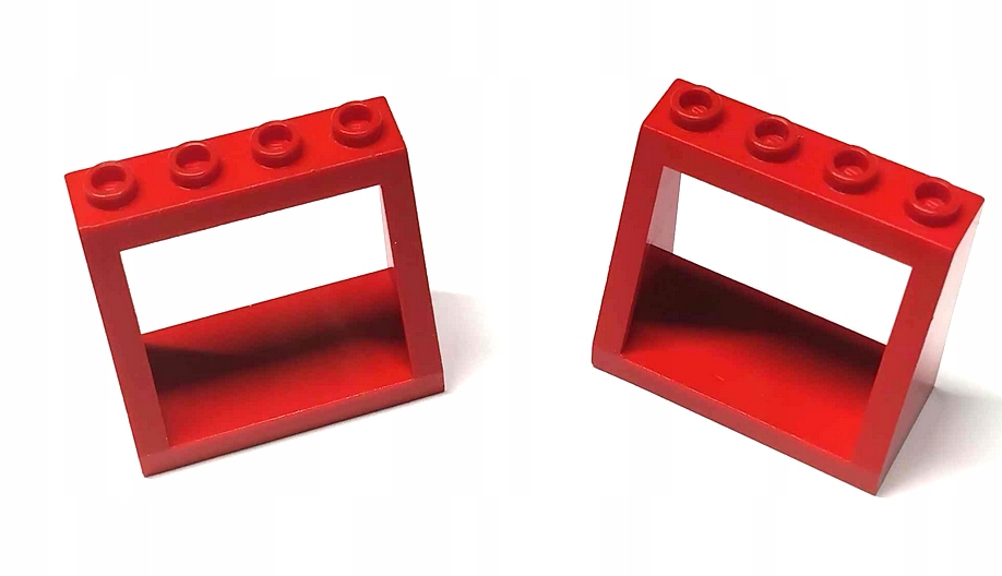 176c1. Lego okno 2352 rama 2x4x3 - 2 szt czerwone 2 796f6a13c7d3f0f4de5f15297b4681e0
