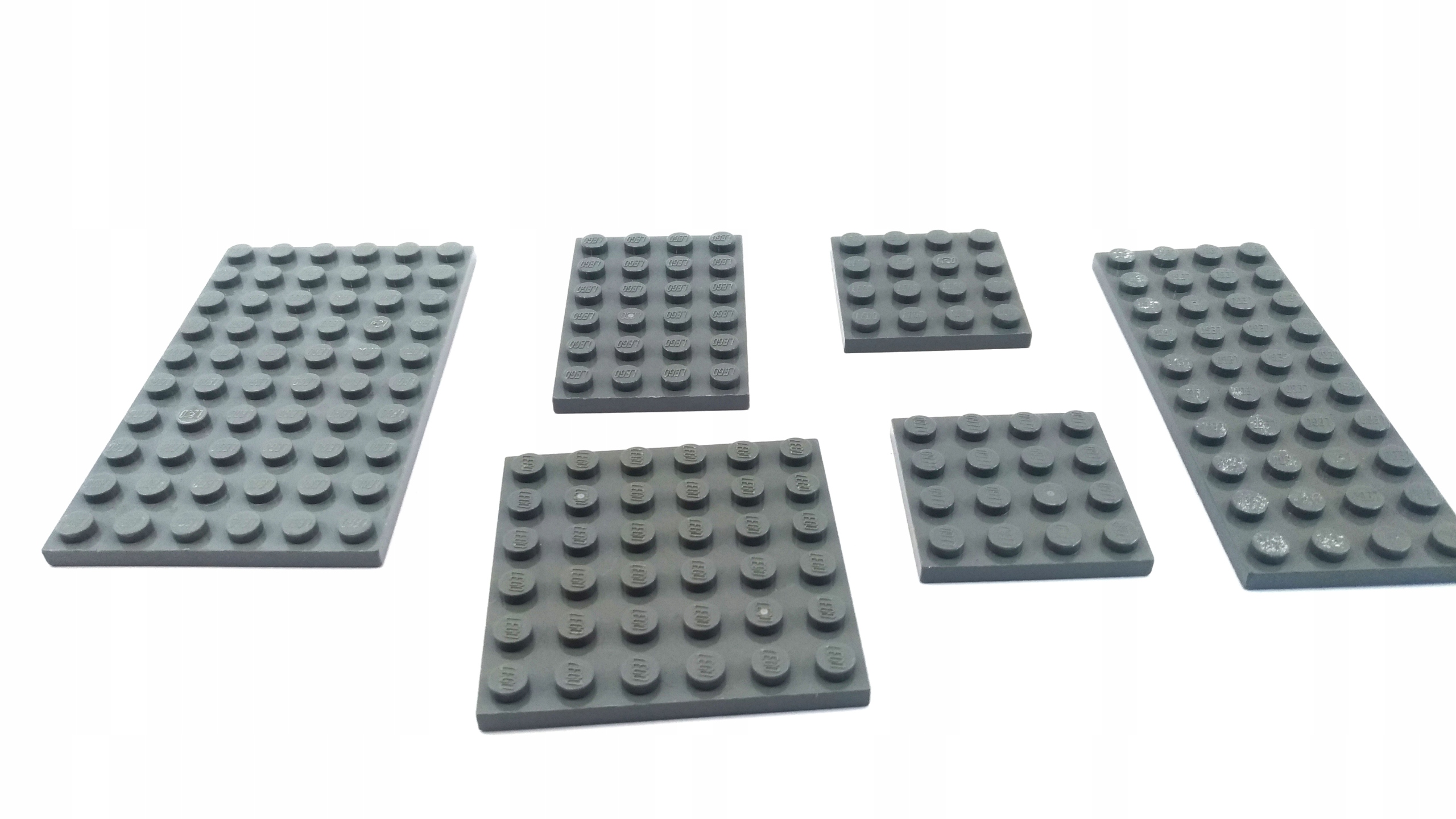 142b. LEGO płyta płyty szare ciemne new mix 6 szt 4 82ac1e0c6cd7db9a407f84067803e33b