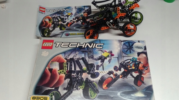 66Y1. Lego technic 8305 Duel Bikes brak figurek 7 86763256fe2c3b1686cc5bdddc9de9fd