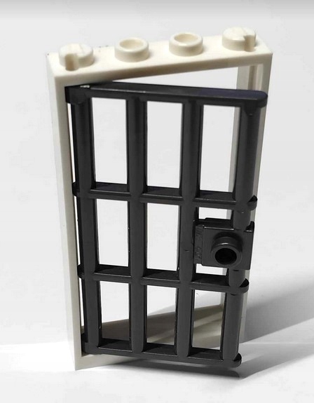 278A2. Lego drzwi z kratą więzienie rama 60596 i krata 60621 komplet 3 8682c5ed06516c3e2cfe28005add6b1d