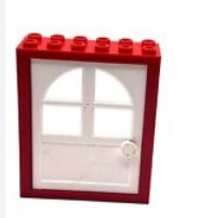 277j2 Lego Fabuland drzwi 62109 LEGO 6235c02 623521 rama czerwony 2 86c4638ab712ae034f661eeb673188c7