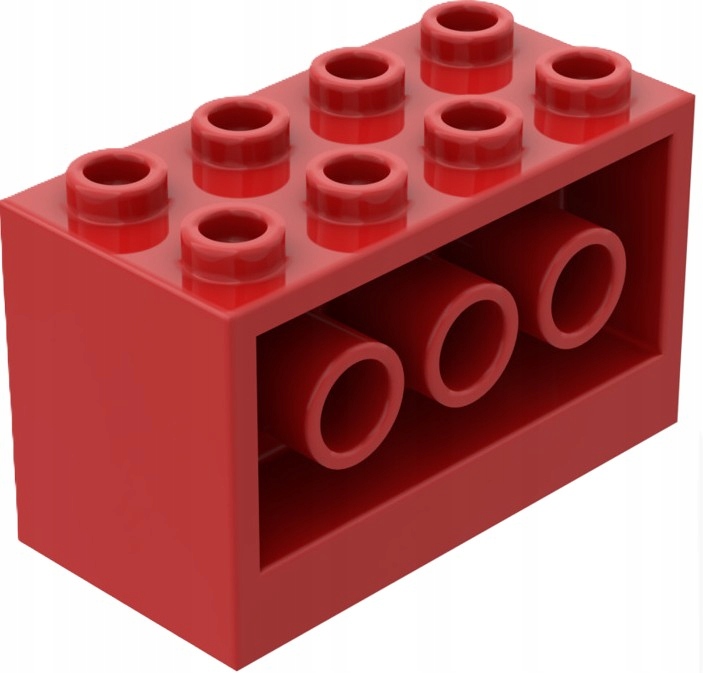 056a6. LEGO system space 6061 2 x 4 x 2 czerwony 2 86f88cb5b71dea6f311d231368edbfac