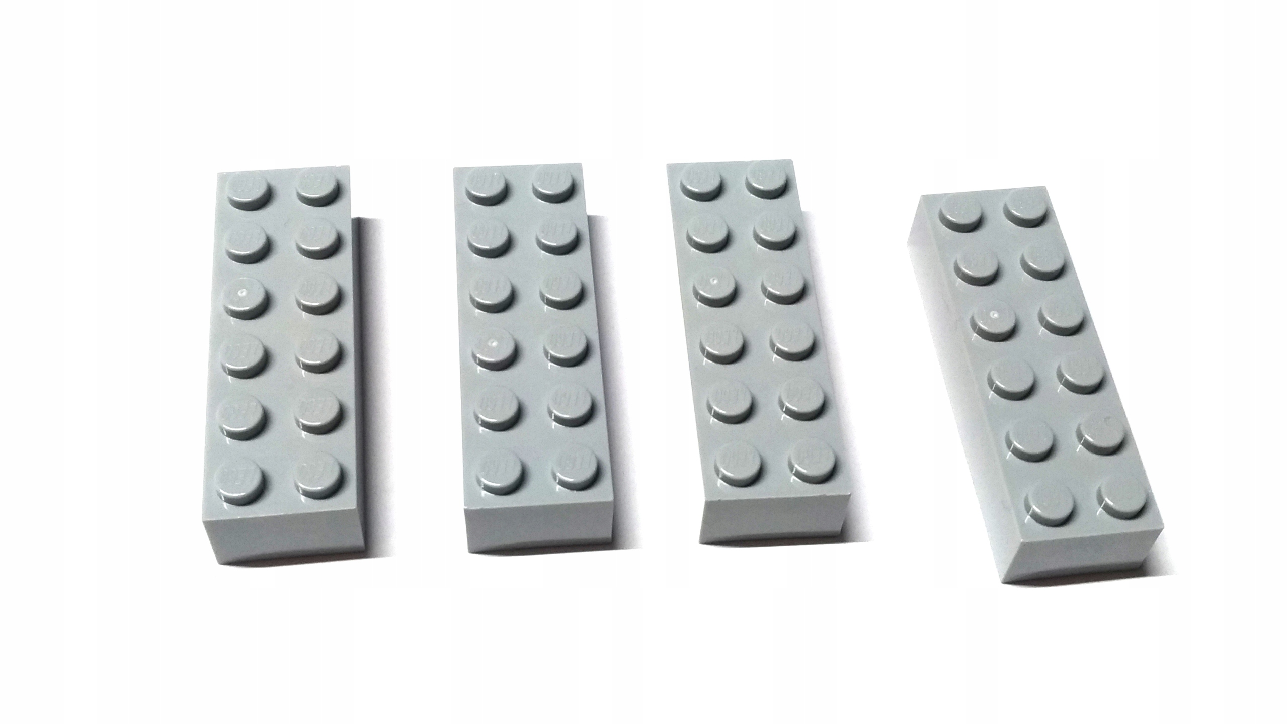 190a. Lego 2456 Klocek 2x6 jasny szary - 4szt nowy 2 87022484b2d6b3db1a5d9dc6ac8d7569