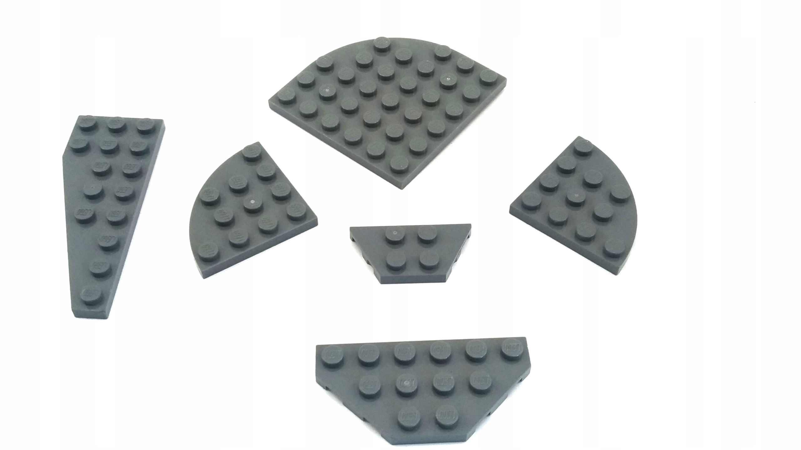 142j. LEGO płyta płyty szara ciemna new skosy 6szt 3 87f6059859403bf63f899d829c65d6e2