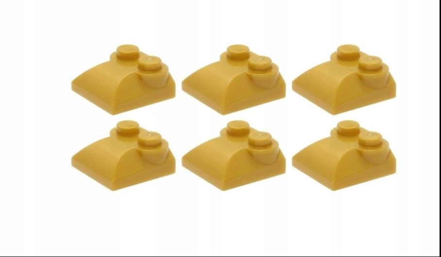 070A2. lego dachówka 47457 KLOCEK 2x2x2/3 żółty 6 szt 2 8aa27bf18a3f927f2b5c24e777ba515e