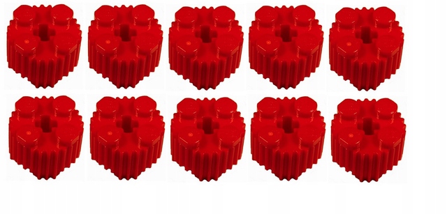086c. Lego grill 2x2 4650645 92947 - 10szczerwone 2 8d0248ec12bfea0575c6d43e718359e5