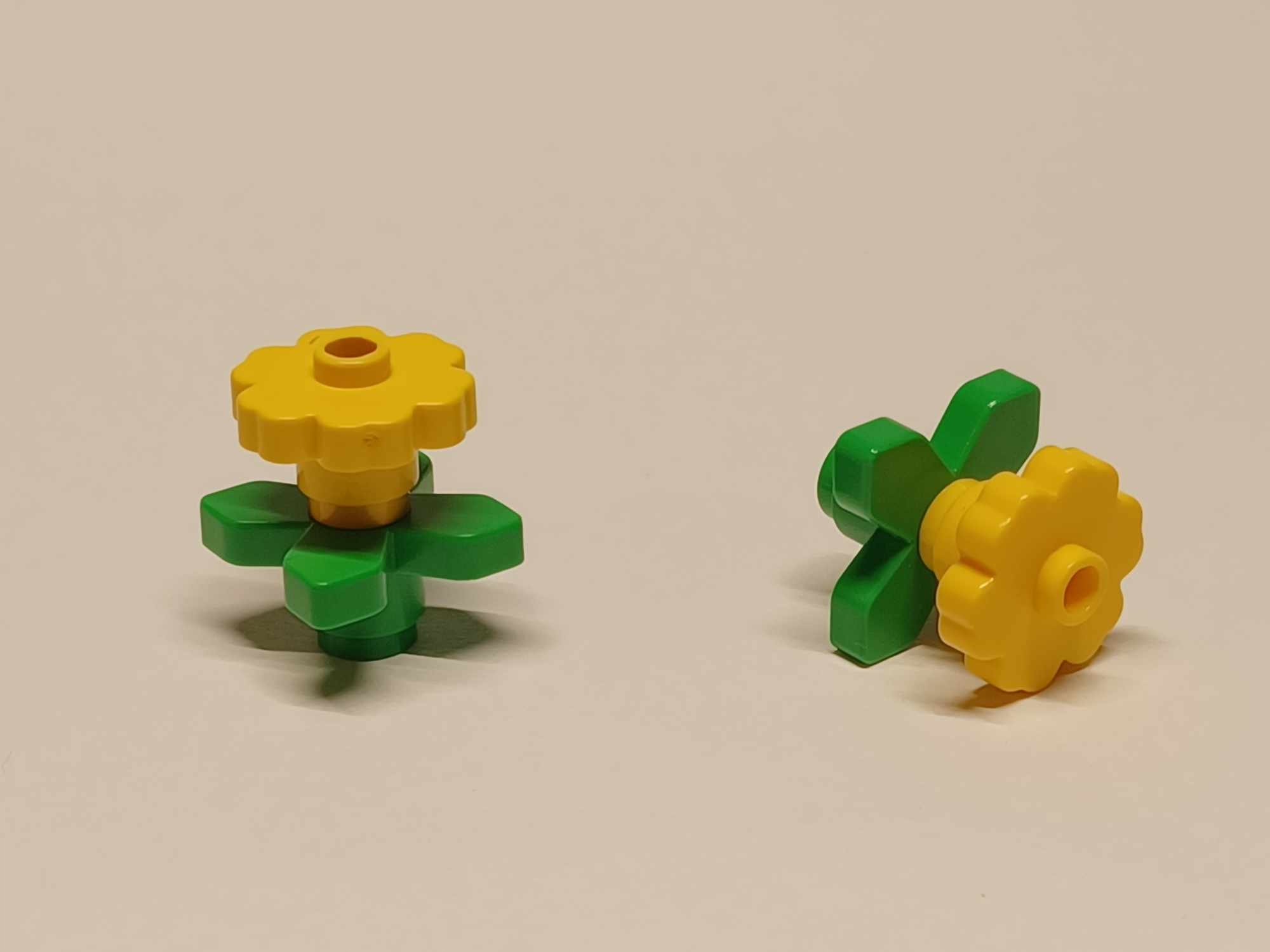 627D9. Lego kwiat roślina 4728 + liść 4727 - komplet żółty 3 93949e7597fc2255bab00c6ab7bee054