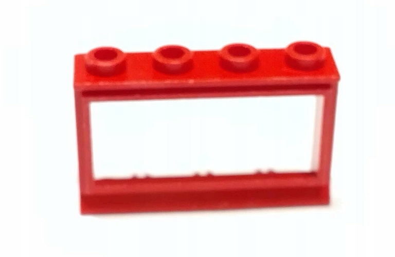 002D1. Lego okno z szybą 31bc01 1x3x2 czerwone - 1 sztuka 2 9bd07634156abea30c264027397497cc