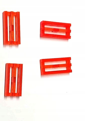 275M1. Lego space płytka Grill 1x2 2412b - Trans Neon orange 4 szt 2 9bfff8bd51caff25490692a0939083b4