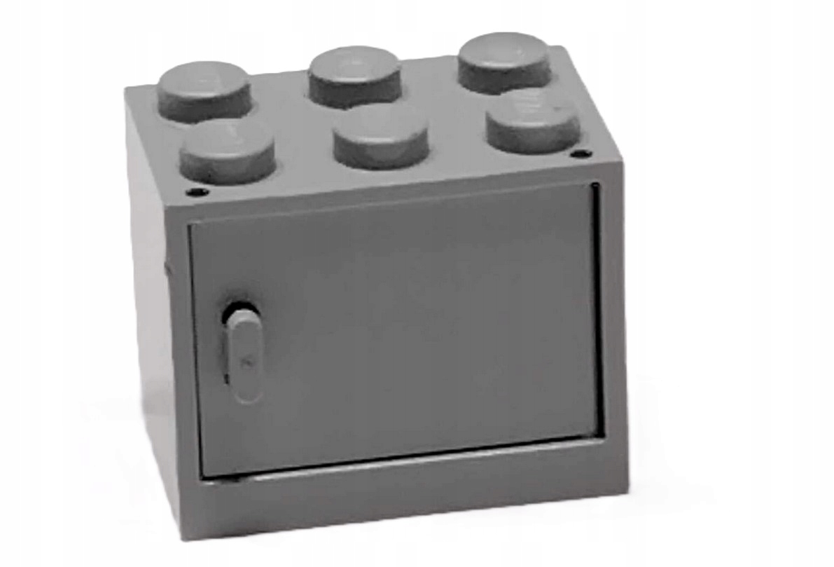 133F7. LEGO skrzynia kontener szafa szafka z drzwiczkami 4532 4533 szary 2 9f46368bc1e88838c6ed80628335e1f8