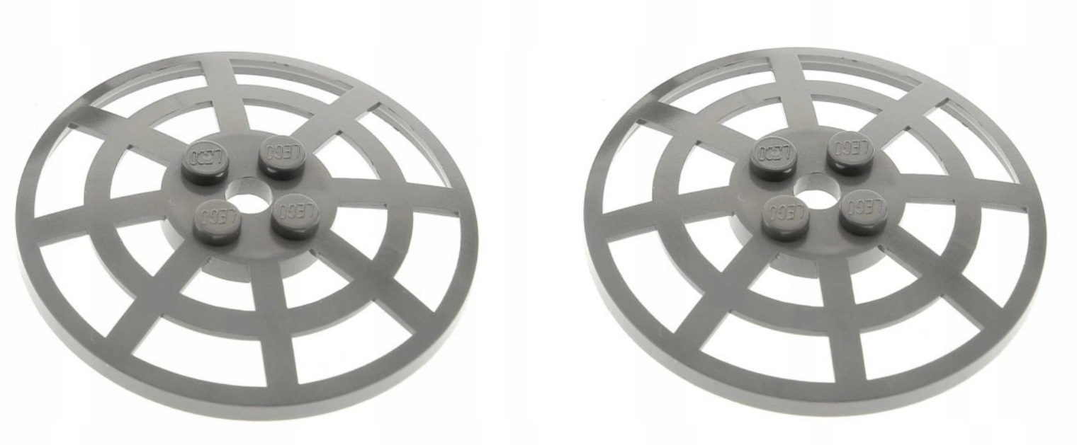 194A5. Lego Antena 4285b 428502 radar 6x6 z kratką 2 szt szary ciemny new 2 a4fd02a662054597b3d7d6d16992b242