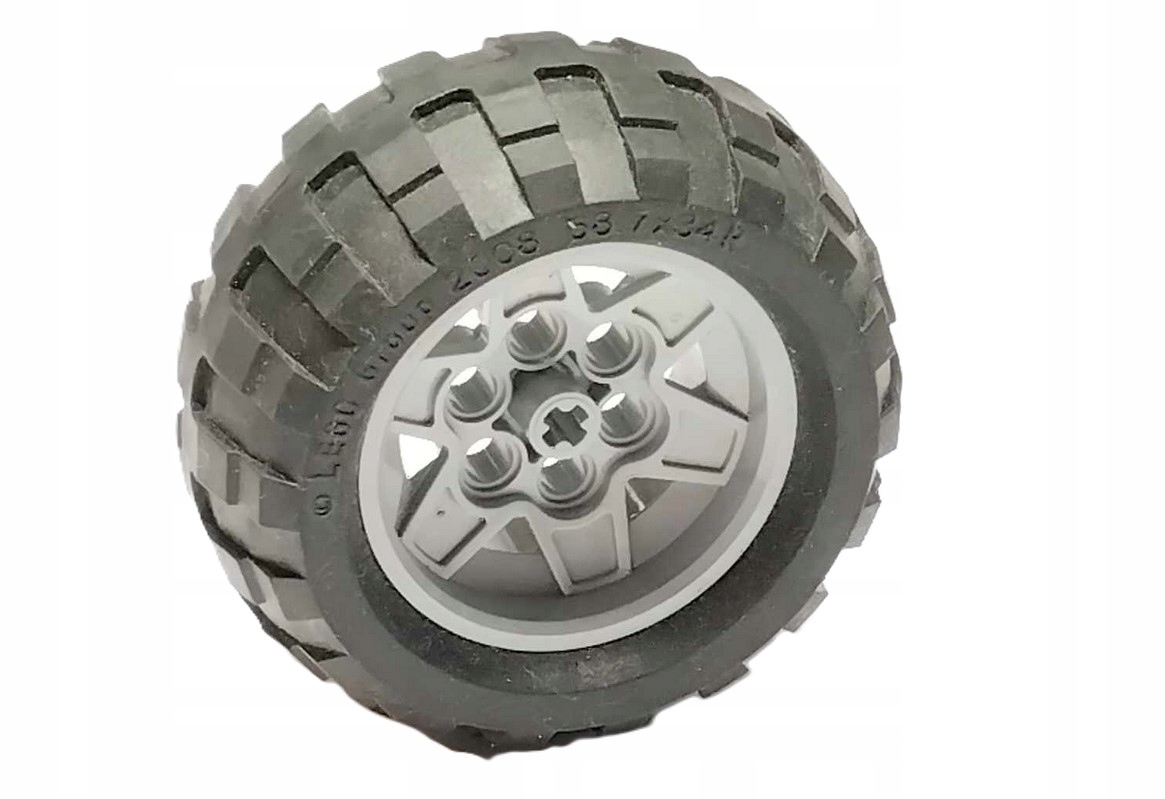 K9 Lego Technic Koło (opona+felga) 68.7x34R 56908 szary jasny 1komplet 2 a5705d3e778fca96acd758ac5a46e1ef