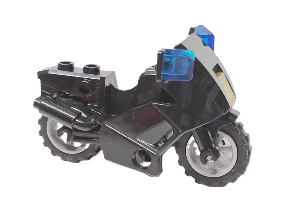 137r10a. Lego motor policyjny policja 52035 54200 z kołami czarny 2 a59a2099c2d30070d76a36b09ba847c9