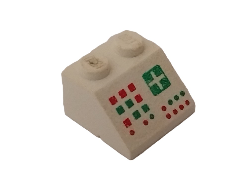 17D5. LEGO Legoland SPACE Police klocek z nadrukiem 3039p BIAŁY 2 a6c9c9c72833e41df737c0da026c2c43