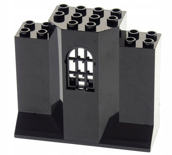 278d1. Lego panel do zamku Ściana 3x8x6 okno 48490 4286773 czarne 2 a6e9e187226484a6c32ea89618e7b4e2