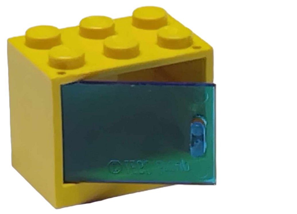 133F5. LEGO skrzynia kontener szafa szafka z drzwiczkami 4532 4533 żółta 2 a995aa8a1068b2df6f689bdd7c828073