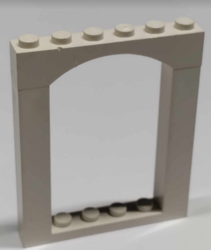 280M2. Lego Fabuland rama okno 30257 4119087 łuk 1x6x6 2 aa0c185e08f1c4e6852a91f9e62a9b84