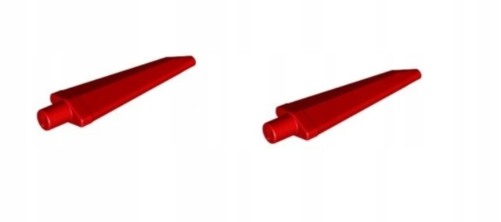 460j1. Lego OGON SZYJA SMOKA DINOZAURA Broń Ostrze Pazur 64727 - czerwony 2 aa30be417504920b1bb90de29b5e0cd4