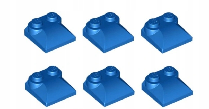070A6. lego dachówka 47457 KLOCEK 2x2x2/3 niebieski 6 szt 2 ac83fef78dc3faaf8c88f0a905bfe0fb