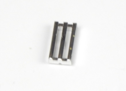 051A1. Lego 2412 gril 1x2 CHROM SILVER - 1 szt 2 af35382a41f3b43d77f724d3df190d25