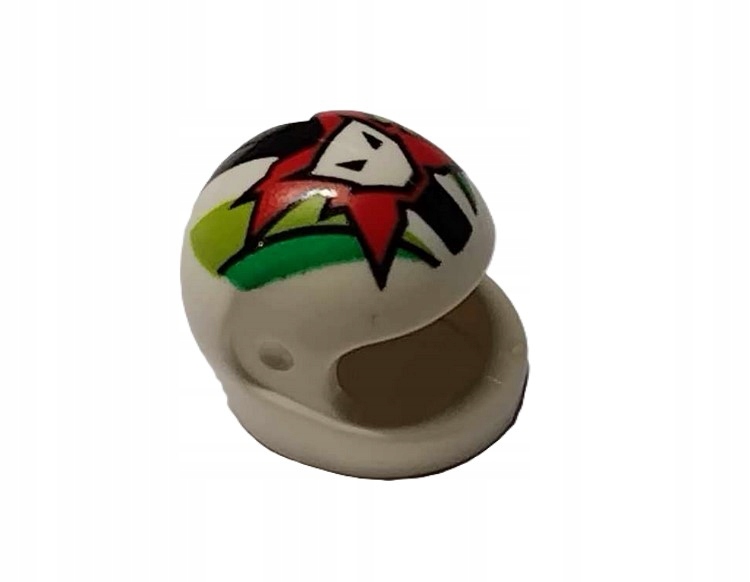 153G28. Lego kask motocyklowy 2446 nadruk 1 szt 2 b283463e8c582a77d591b6820343c47b