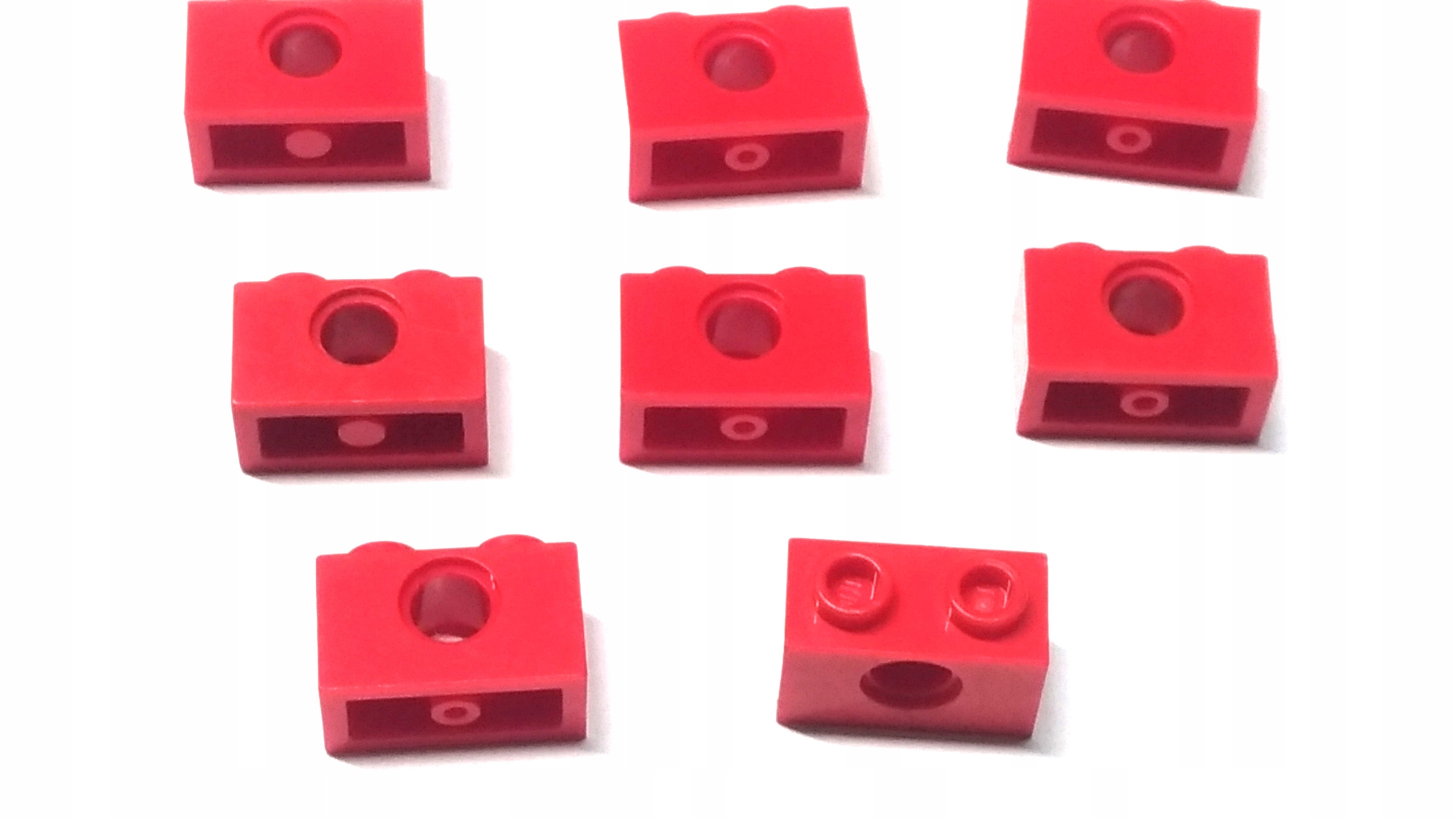 105e. Lego technic belka 1x2 3700 - 8 szt czerwone 2 b595405b59c854633a06a641f9b41b97