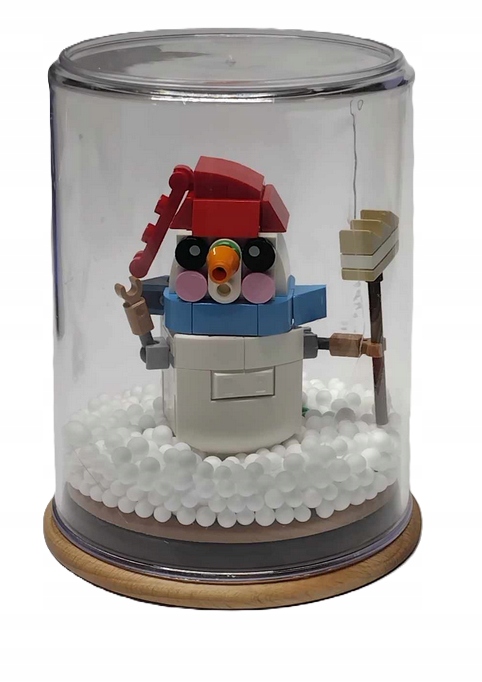 625B2. Lego ozdoba na Boże Narodzenie bałwanek z miotłą i śniegiem w kopule 5 baf478c6850933c02d34f2026a58183a
