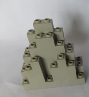 130aba. LEGO 6083 skała ściana panel szary old jasny 2 bc2568029b2005bb5b8750fb04c4e321