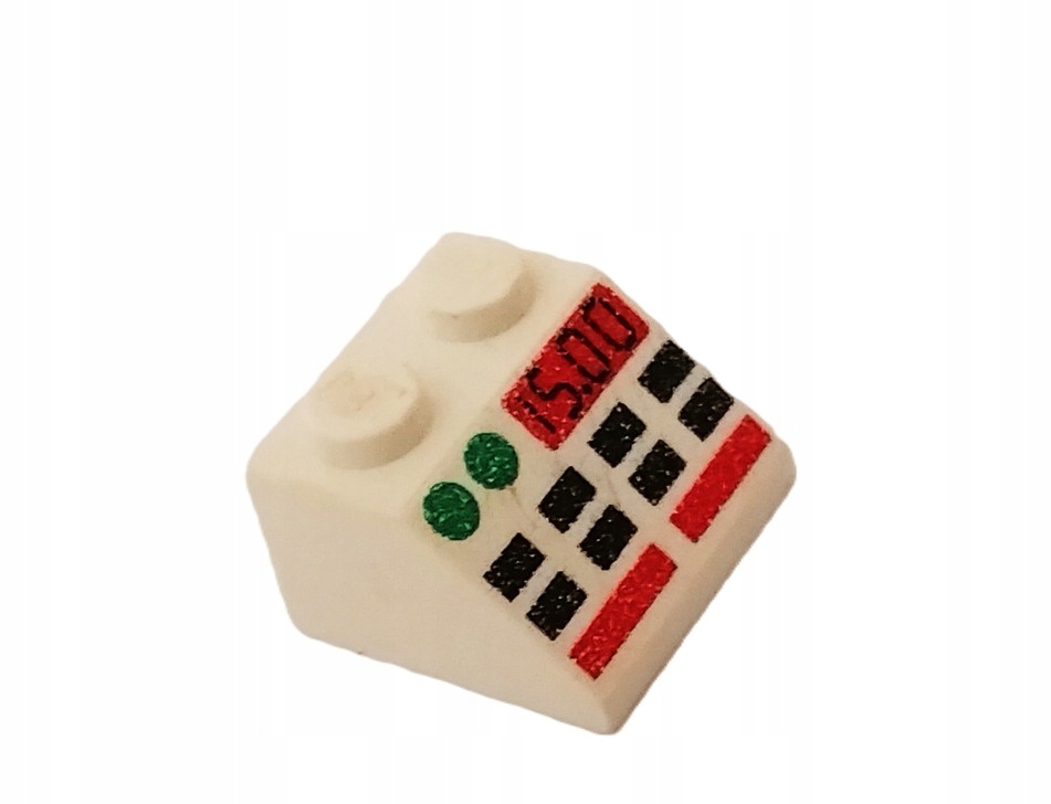 17D9. LEGO Legoland SPACE Police klocek z nadrukiem 3039p BIAŁY 2 bcad197c898a7f39c12478ccaf13c066