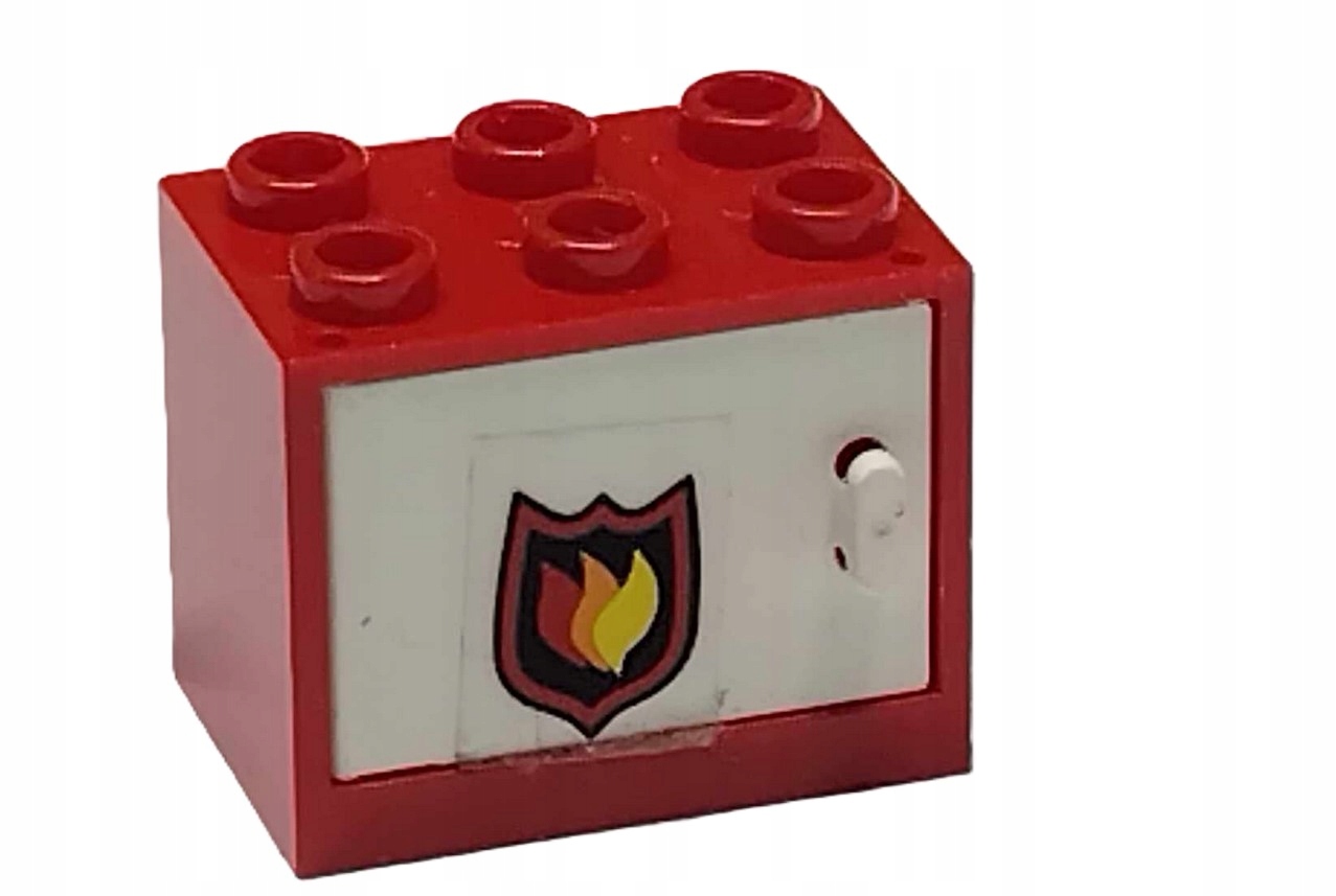 133F3. LEGO skrzynia kontener szafa szafka z drzwiczkami 4532 4533 straż 2 be5514f3684330164423dec62f1a7495