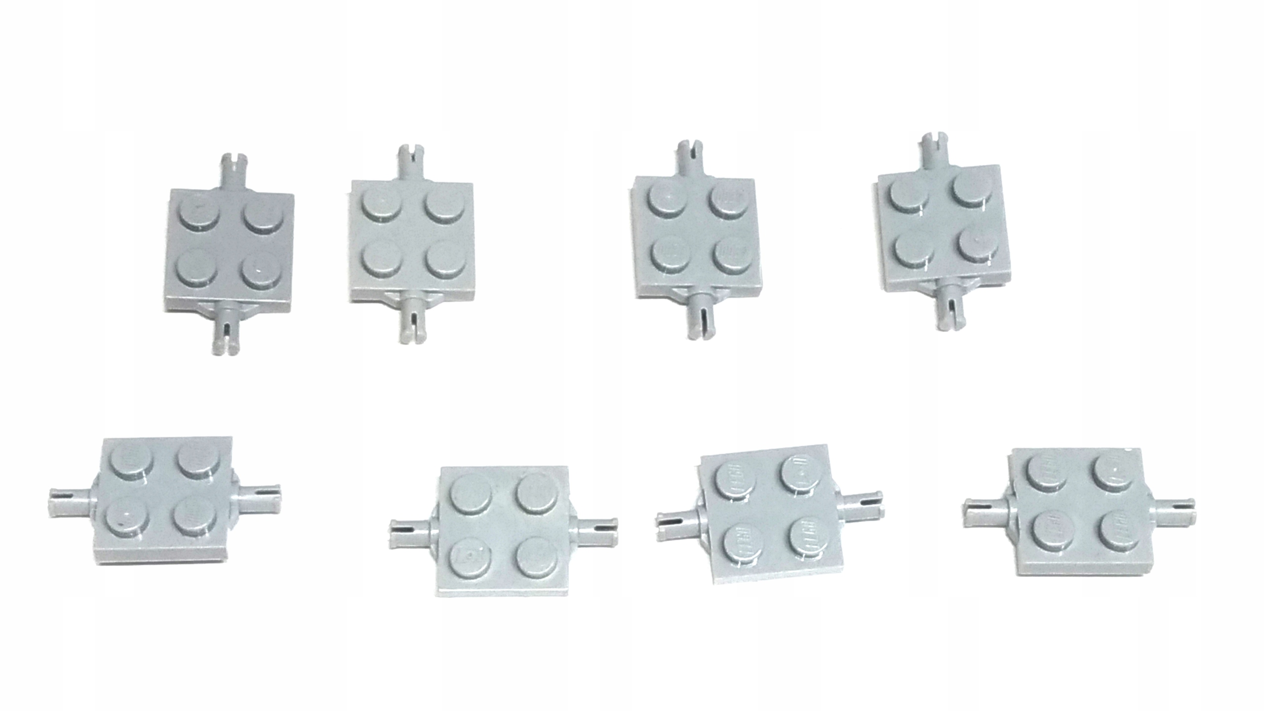 150d. Lego 4600 Płytka 2x2 z osią szare - 8 SZT 3 bf27b60c08f3f0d29a14a93dab5205db