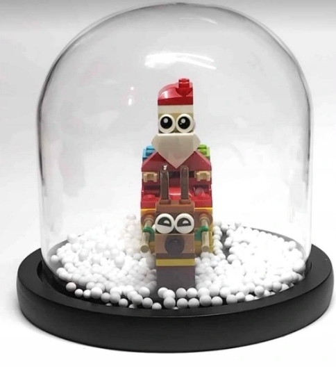 625B1 Lego ozdoba Boże Narodzenie mikołaj i renifert w kopuli szklanej nowy 6 c6804659a528024d23b25222950f9d9a