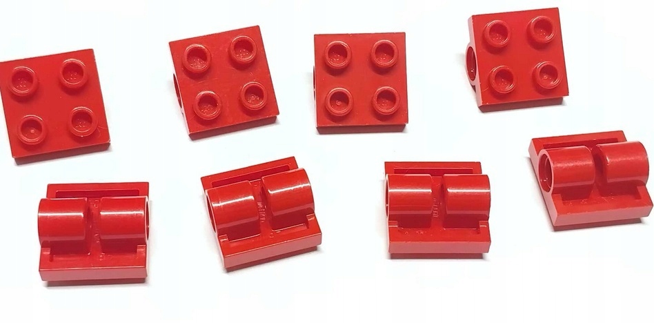152k1. Lego Płytka 2x2 z otworem czerwona 8szt 2817 2 ca407c56910beb736ecc5eb9f91b931b