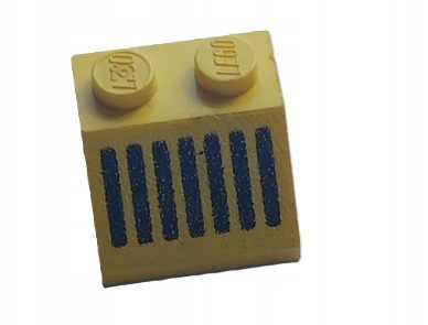 17C4. LEGO Legoland klocek z nadrukiem 3039p05 żółty 2 cda5ff12b865c149c3669b8df4898702