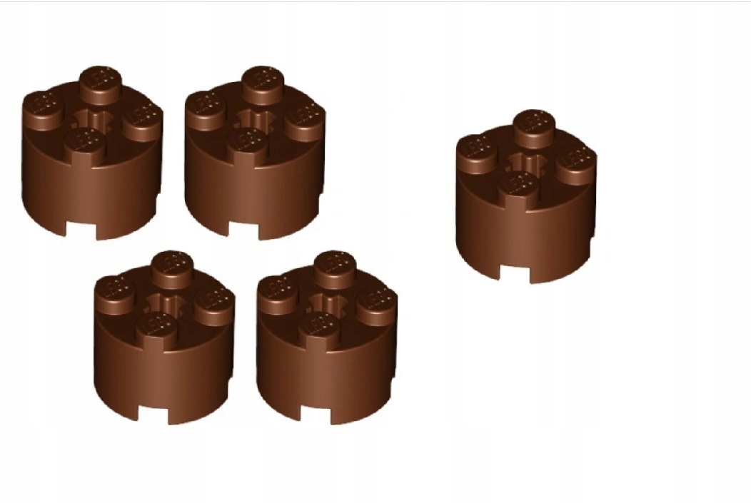 087m. Lego 2x2 Round 6143 -5 szt brązowe old 2 ce4f4816b3e729fb47cb0c3e324cf260