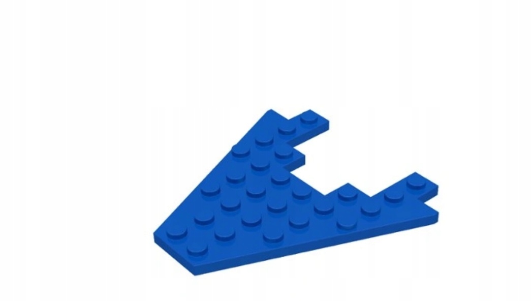 275e. Lego 6104 płytka 8x8 skrzydło niebieskie 2 cef9093c5b72a942020baccfa6bc97a7