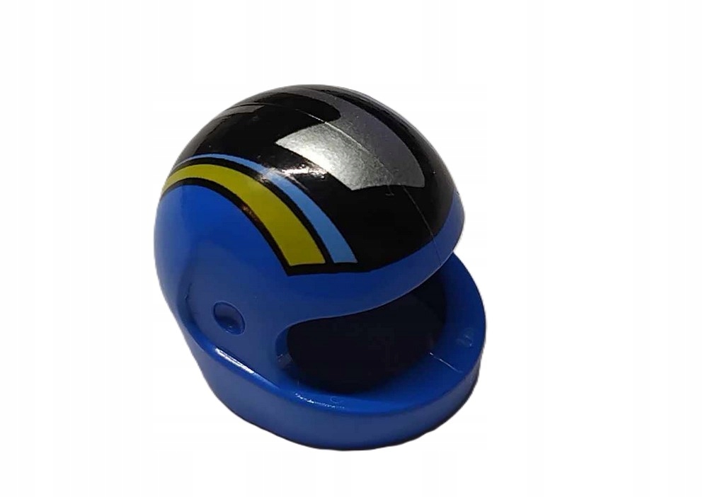 153G23. Lego kask motocyklowy 2446 niebieski nadruk 1 szt 2 d1ba807e5272d18f3c07cd7f8076715a