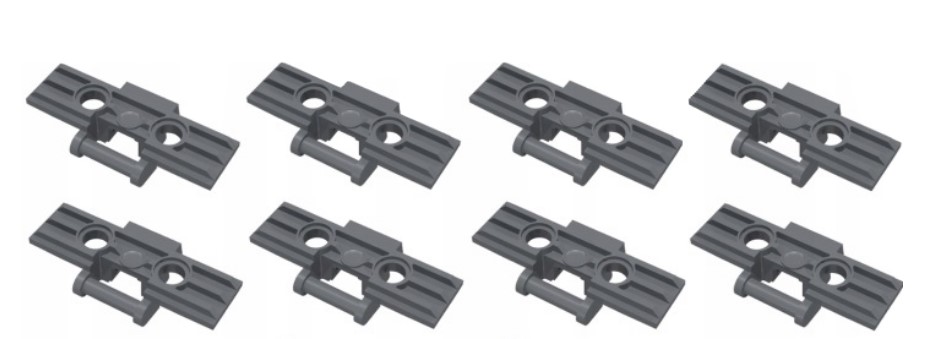 129cc. Lego gąsienica ogniwo 57518 szare 8szt 2 d2c8e547997cb92f931862535d7499a6