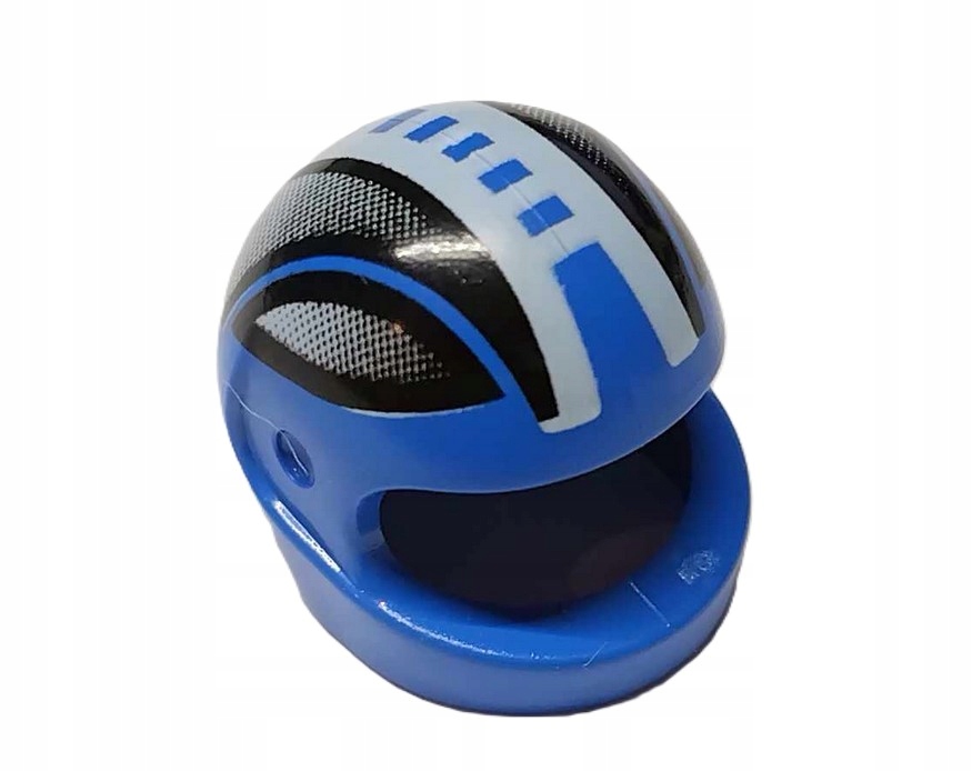 153G22. Lego kask motocyklowy 2446 niebieski nadruk 1 szt 2 d92b611d1d8754ded8484989de0951d0