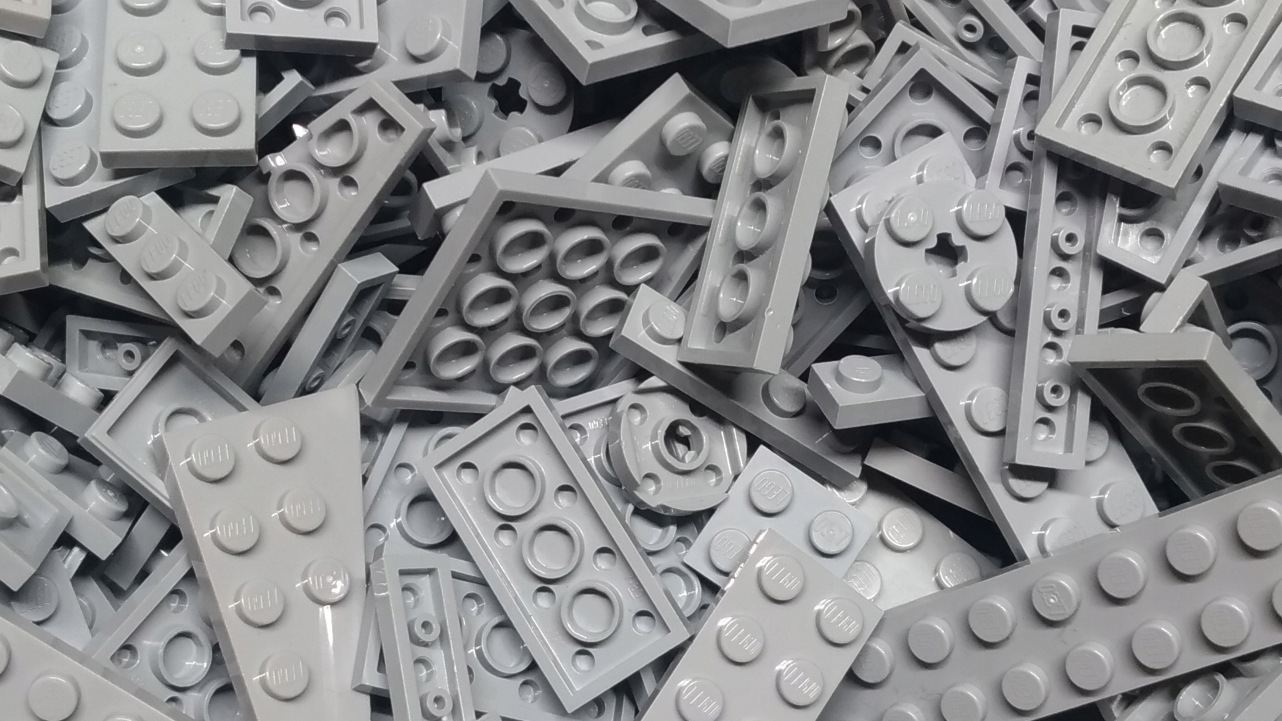 068. Lego szare new jasne płaskie 100g MIX 0,1kg 5 dee543bace1a9ff40e285c3c51306f90