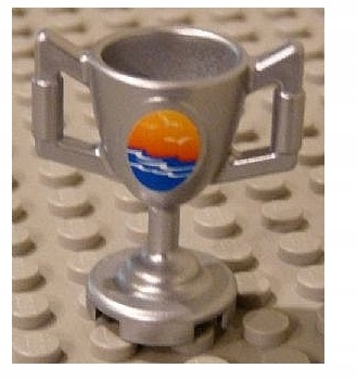 126B2 LEGO sport puchar trofeum 89801pb01 Srebrny metalik 2 e3368666c6d31ed9e29518432fd57a0e