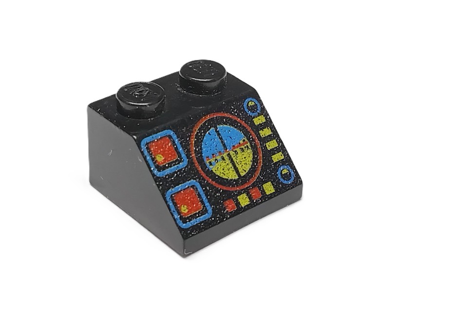 17E3. LEGO Legoland SPACE Police klocek z nadrukiem 3039p Czarny 2 e4864128b8db0ecbabb822aca9bbb255