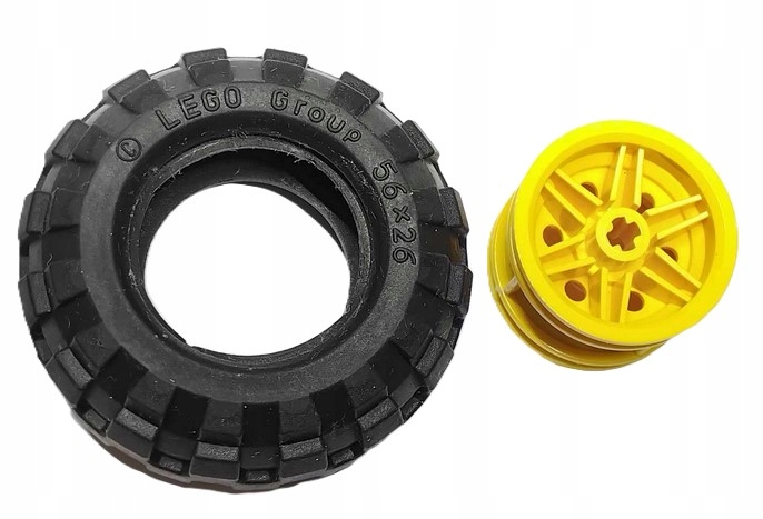 I5B Lego Technic Koło (opona + felga) 56x26 56145 żółta 1 komplet 2 e623f79f0377448f790a7e6a3359d4d9