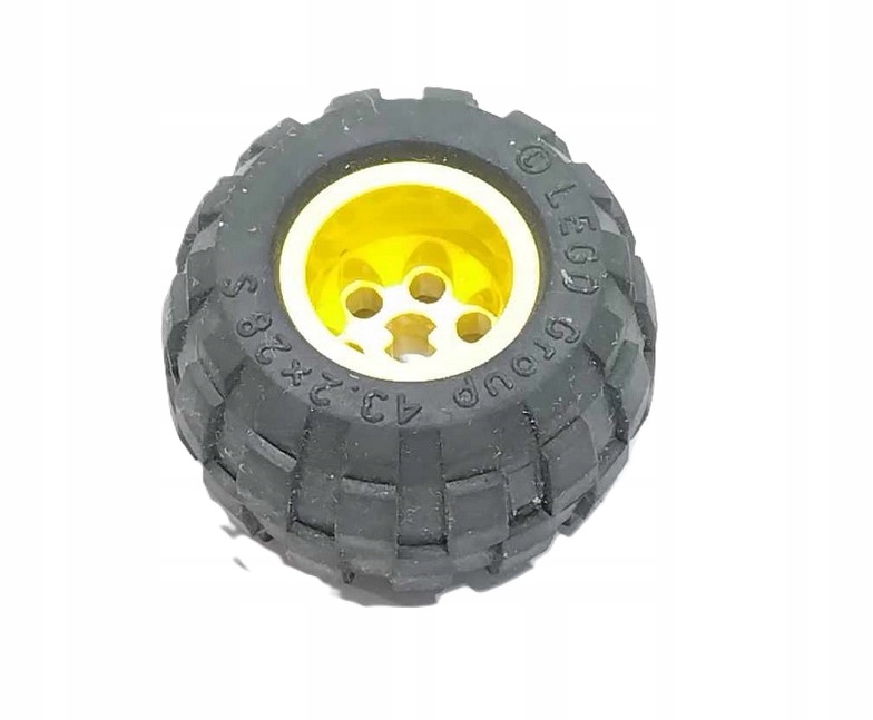 I2c. Lego Technic Koło (opona + felga) 43.2x28S 6580 - żółta 1 komplet 2 e8accd6221d88a529632d1f6c6305beb