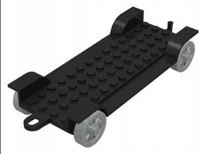 277b. Lego Fabuland podwozie 14x6 czarne x612 2 ea9cd1c1348e486e434b994e44f41ca1