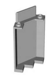 279a9. Lego panel ściana do zamku zamek panel 3x3x6 87421 - 1 szt szary new 2 ec9b606f4474725d95b6e7d35c710caa