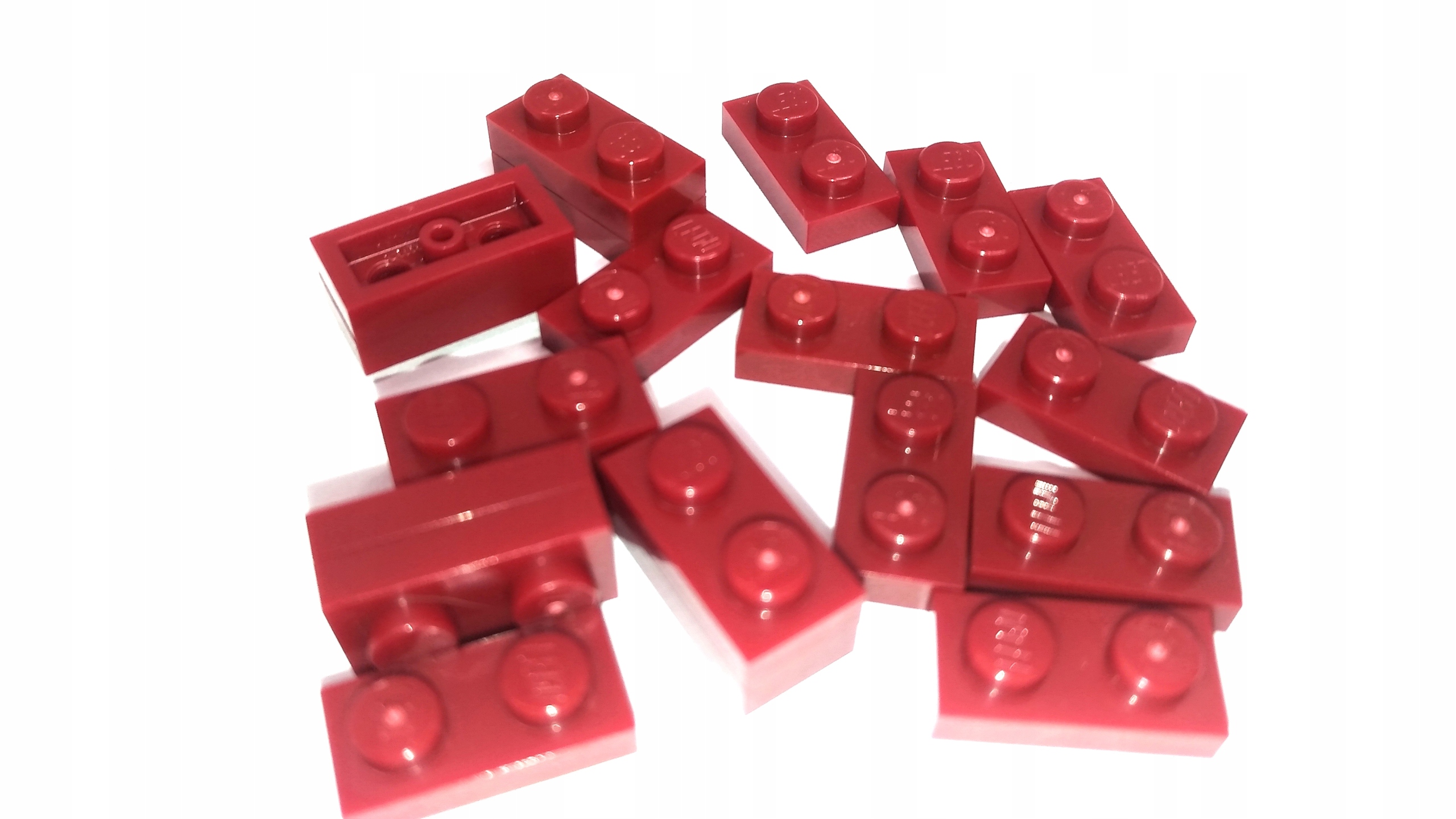 186d LEGO 3004 płytka1x2 czerwone dark red 20szt 2 edc2efa9454c454d8609761f88c07846
